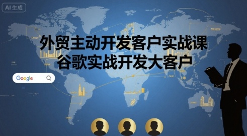 外贸主动开发客户实战课，谷歌实战开发大客户-58创客网