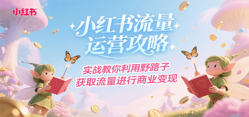小红书流量运营攻略，实战教你利用野路子获取流量进行商业变现-58创客网