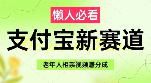 支付宝新赛道，利用老年人相亲视频，挣分成收益，轻松月入过W，操作简单-58创客网