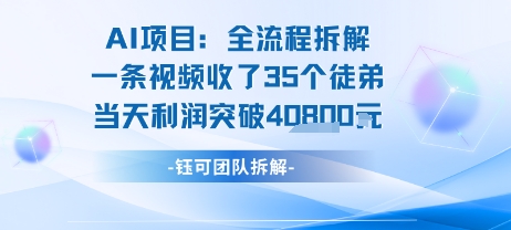 AI收徒变现闭环：一条视频收35人，日入1k+(附完整SOP)-58创客网