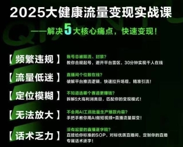 大健康流量全域新增长8.0，三月底线下课视频，大健康万亿蓝海，从类目突围到模式迭代-58创客网