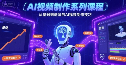 AI视频制作系列课程，从基础到进阶的AI视频制作技巧全涵盖-58创客网