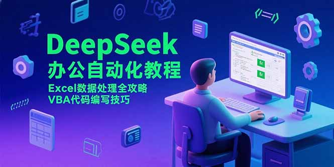 DeepSeek办公自动化教程，Excel数据处理全攻略，VBA代码编写技巧-58创客网