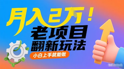 月入2W！老项目翻新玩法，小白上手就能做，非常容易上手-多米联创