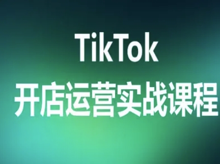 TikTok开店运营实战课程，TK跨境电商实操全流程-多米联创