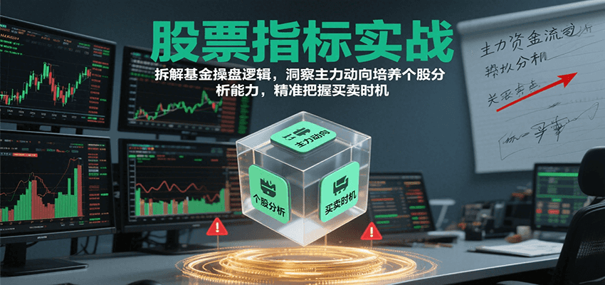 股票指标实战，基金操盘逻辑拆解，洞察主力动向培养个股分析能力把握买卖时机(更新)-多米联创