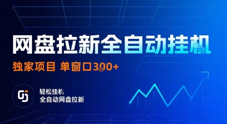 网盘拉新全自动挂G，独家项目，全自动运行完成拉新做任务，单窗口3张+【揭秘】-多米联创