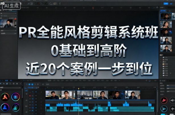 PR全能风格剪辑系统班，0基础到高阶，近20个案例一步到位-58创客