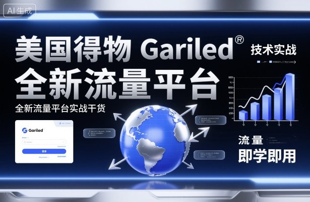 美国得物Gariled技术实战，全新流量平台​实战干货，即学即用-58创客