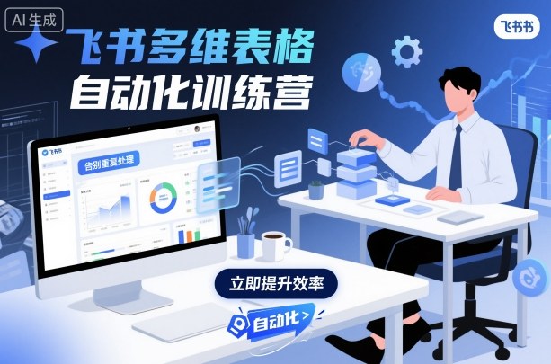 飞书多维表格自动化训练营，手把手教你告别重复处理，用多维表格开启高效办公新模式-58创客