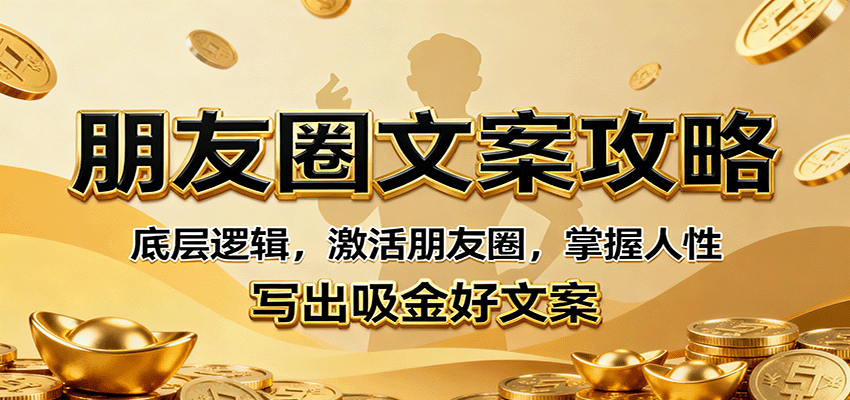 朋友圈文案攻略：底层逻辑，激活朋友圈，掌握人性，写出吸金好文案-58创客