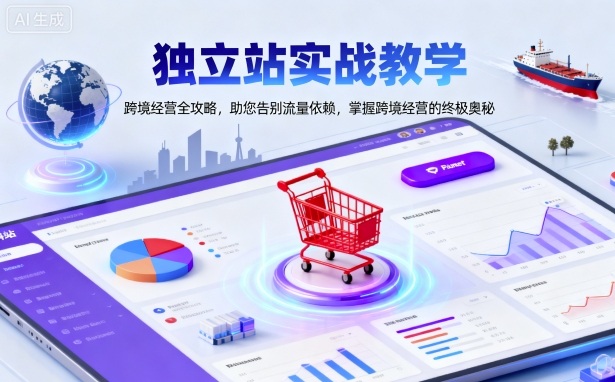 独立站实战教学，跨境经营全攻略，助您告别流量依赖，掌握跨境经营的终极奥-58创客