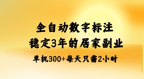 全自动数字标注，稳定3年的蓝海项目，居家也能矩阵开干的副业，单机日入3张+【揭秘】-多米联创