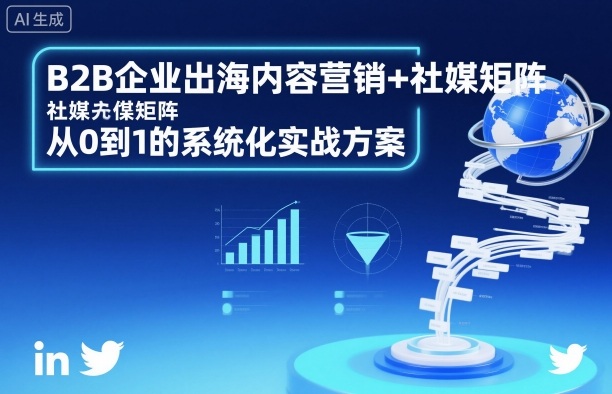 B2B企业出海内容营销+社媒矩阵，从0到1的系统化实战方案-多米联创