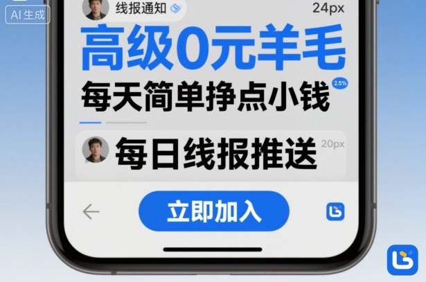高级0元羊毛线报社群项目，每天简单挣点小钱-58创客