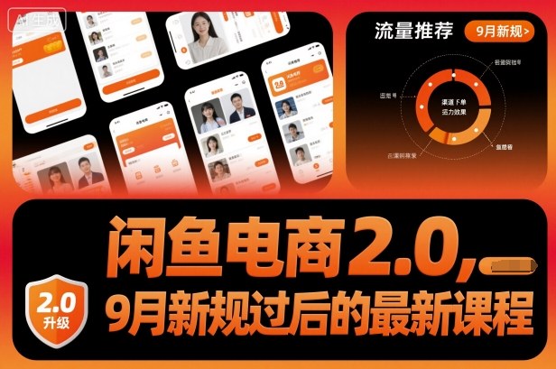 闲鱼电商2.0，9月新规过后的最新课程-58创客