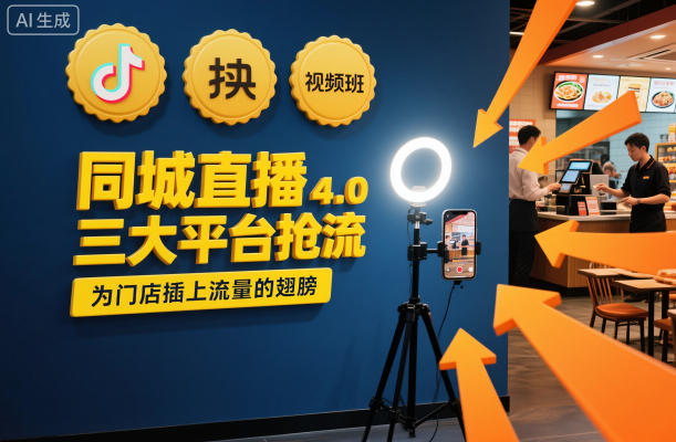 同城直播实操班4.0，三大平台抢流，为门店插上流量的翅膀-申水仓