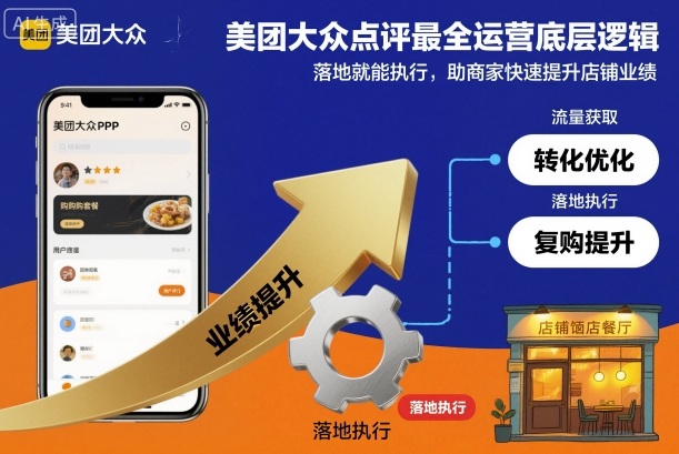 美团大众点评最全运营底层逻辑,落地就能执行,助商家快速提升店铺业绩-申水仓