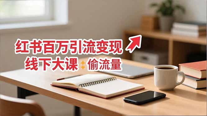 小红书百万引流变现-11月线下大课：分享从0到百万引流路径，手把手教偷流量、拿结果-申水仓