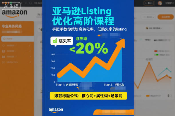 亚马逊Listing优化高阶课程，手把手教你策划高转化率、低跳失率的listing-申水仓