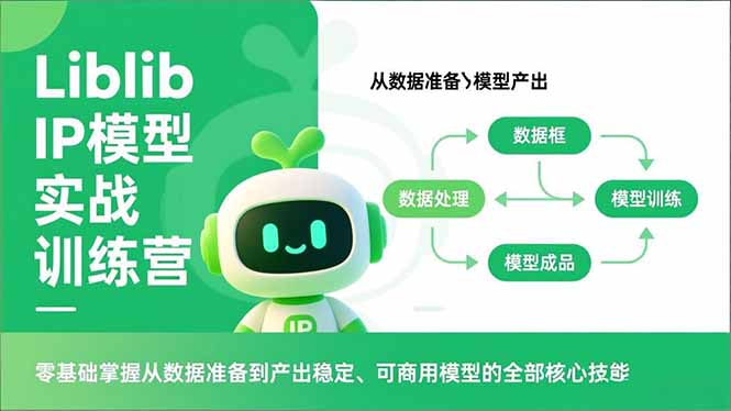Liblib IP模型实战训练营，零基础掌握从数据准备到产出稳定、可商用模型的全部核心技能-多米联创
