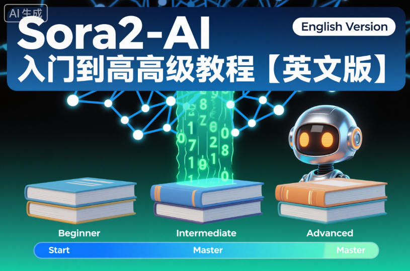 Sora2-AI入门到高级教程【英文版】-申水仓