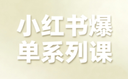 小红书爆单系列课，聚焦小红书电商全链路增长(更新)-多米联创