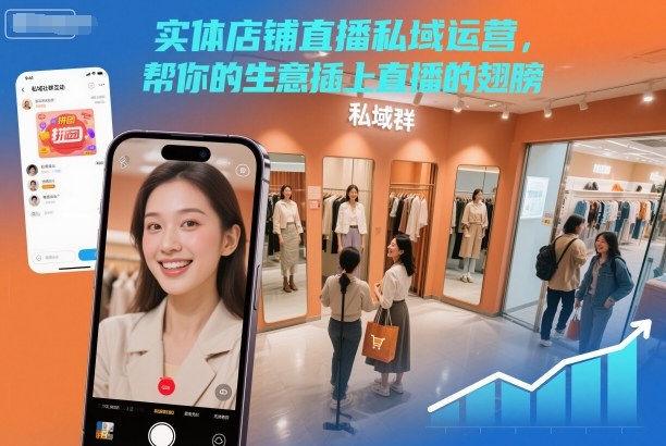 实体店铺直播私域运营，帮你的生意插上直播的翅膀-申水仓