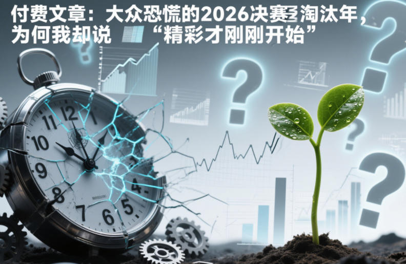 付费文章：大众恐慌的2026决赛淘汰年，为何我却说“精彩才刚刚开始”？-多米联创