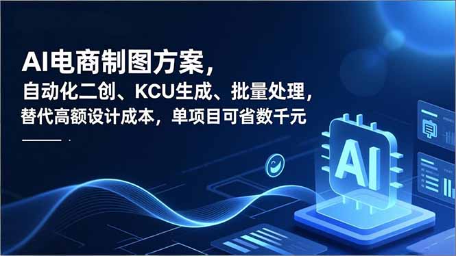 AI电商制图方案，自动化二创、SKU生成、批量处理，替代高额设计成本，单项目可省数千元-多米联创