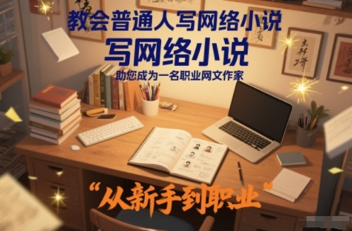 教会普通人写网络小说,助您成为一名职业网文作家-多米联创