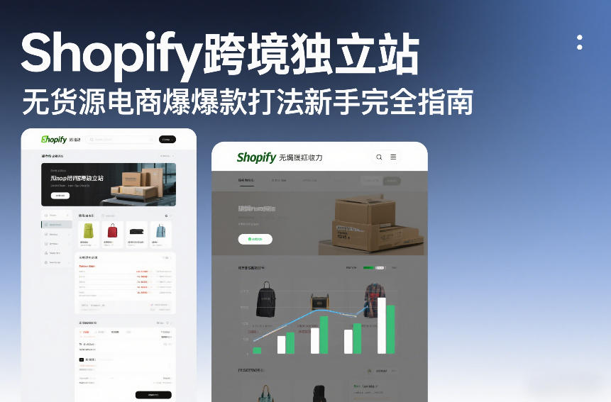Shopify跨境独立站无货源电商爆款打法新手完全指南-58创客