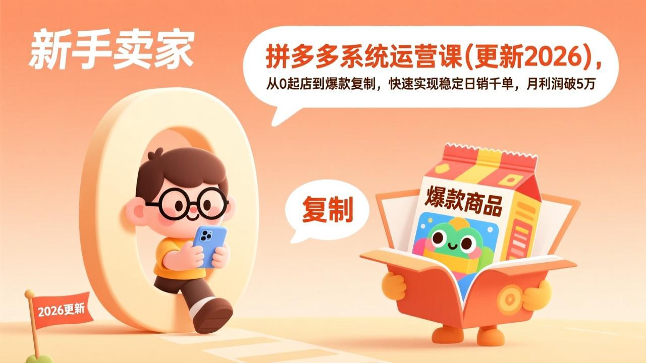 拼多多系统运营课(更新2026-58创客