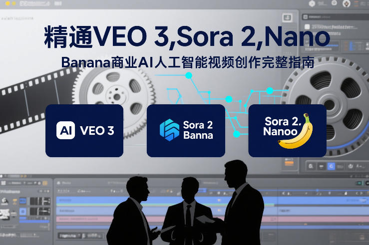 精通VEO 3,Sora 2,Nano Banana商业AI人工智能视频创作完整指南-58创客