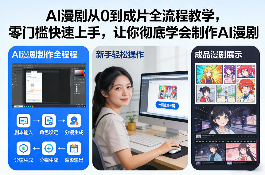 AI漫剧从0到成片全流程教学，零门槛快速上手，让你彻底学会制作AI漫剧【保姆级教程】-58创客