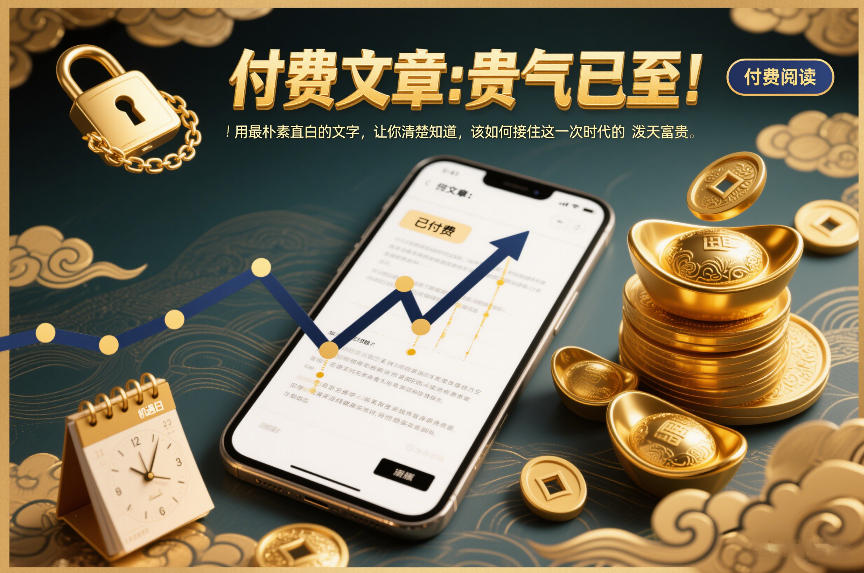 付费文章：贵气已至！用最朴素直白的文字，让你清楚知道，该如何接住这一次时代的泼天富贵-58创客