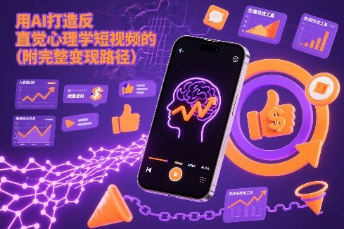 用AI打造“反直觉”心理学短视频的流量密码(附完整变现路径)-58创客