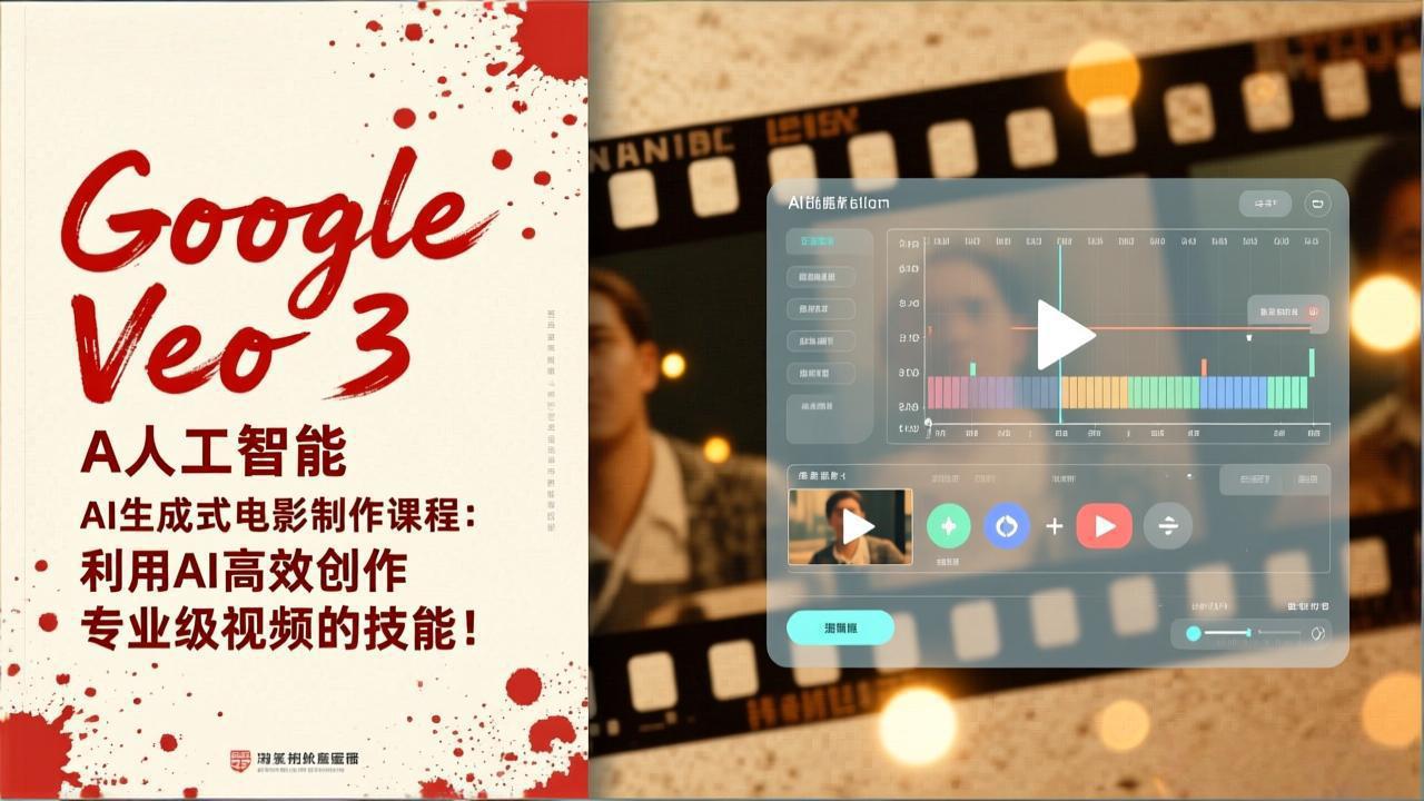 Google Veo 3人工智能AI生成式电影制作课程：利用AI高效创作专业级视频的技能！-58创客