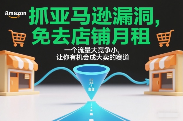 抓亚马逊漏洞，免去店铺月租，一个流量大竞争小，让你有机会成大卖的赛道-58创客