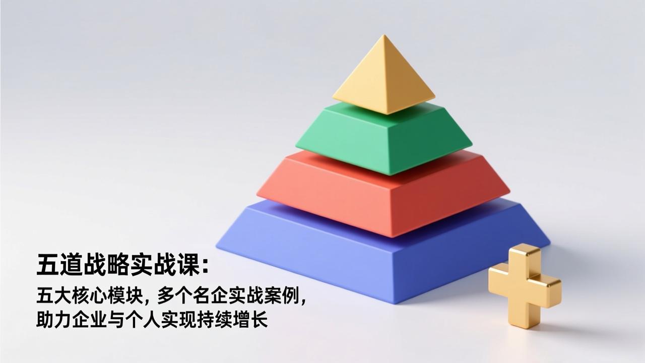 五道战略实战课：五大核心模块，多个名企实战案例，助力企业与个人实现持续增长-58创客
