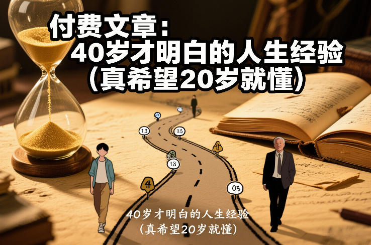 付费文章：40岁才明白的人生经验(真希望20岁就懂)-58创客