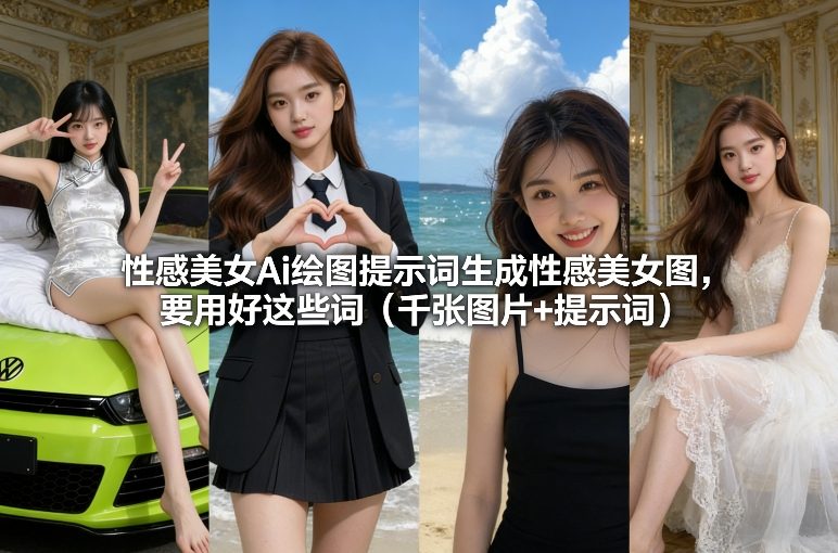 性感美女Ai绘图提示词生成性感美女图，要用好这些词(千张图片+提示词)-58创客