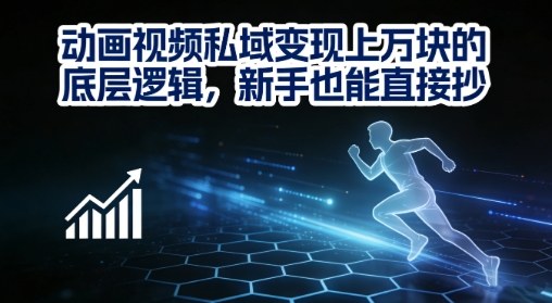 动画视频私域变现上W的底层逻辑，新手也能直接抄-58创客