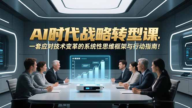 AI时代战略转型课:一套应对技术变革的系统性思维框架与行动指南!-58创客