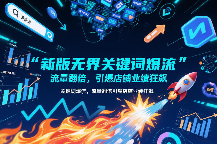 新版无界关键词爆流,流量翻倍,引爆店铺业绩狂飙-58创客