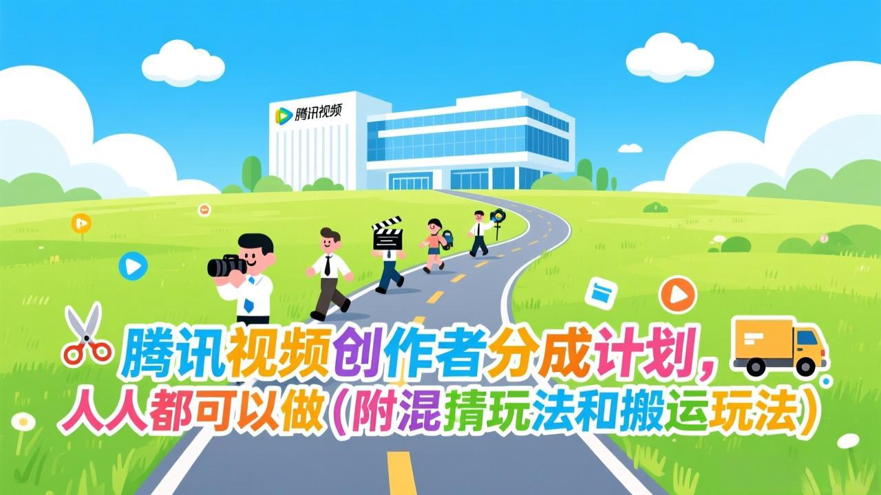 腾讯视频创作者分成计划，人人都可以做(附混剪玩法和搬运玩法-58创客