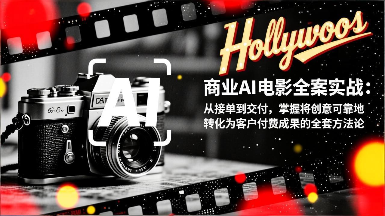 商业AI电影全案实战：从接单到交付，掌握将创意可靠地转化为客户付费成果的全套方法论-58创客