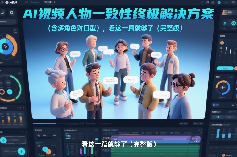 AI视频人物一致性终极解决方案(含多角色对口型)，看这一篇就够了(完整版)-58创客