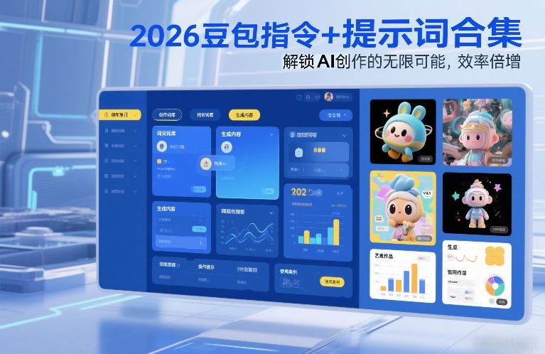 2026豆包指令+提示词合集，解锁AI创作的无限可能，效率倍增-58创客