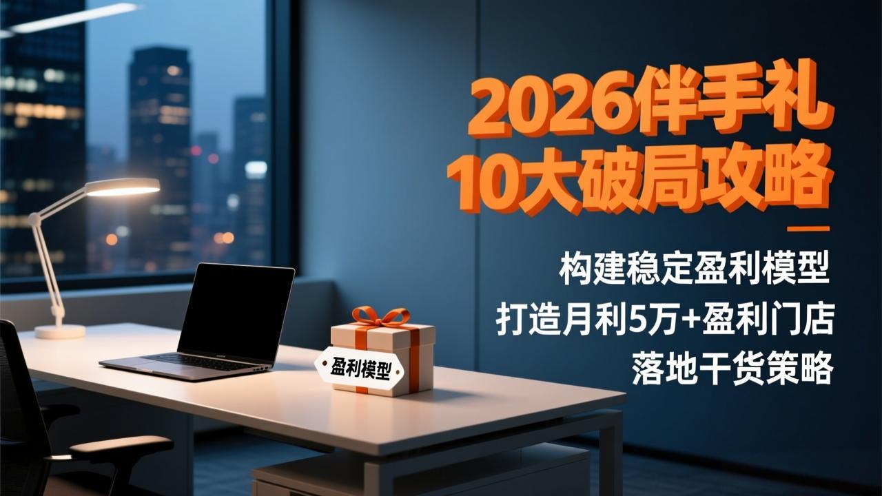 2026伴手礼10大破局攻略：构建稳定盈利模型，打造月利5万+盈利门店，落地干货策略-58创客